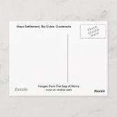 Maya Settlement, Rio Dulce, Guatemala Briefkaart (Achterkant)