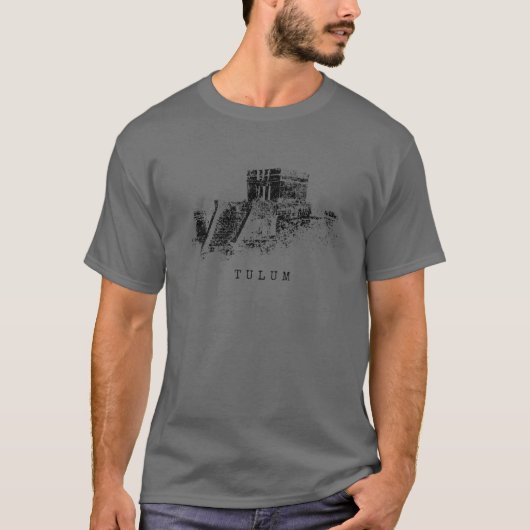 Maya Site Tulum Mexico  Ruins Caribbean Riv T-shirt (Voorkant)