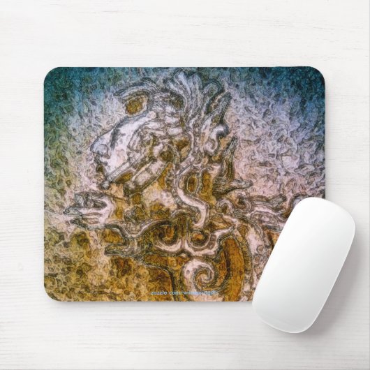MAYA Slang GOD Oude Kunst Mousepad Muismat (Met muis)