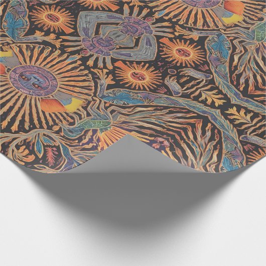 Maya Solar Divinity Cadeaupapier (Hoek)