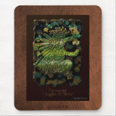 Maya Star-jongleren God op Faux Leather Mousepad Muismat (Voorkant)