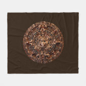 Maya Sun Kalender Fleece Deken (Voorkant (Horizontaal))