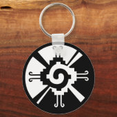 Maya-symbool Glyph Central American civilis en Sleutelhanger (Voorkant)