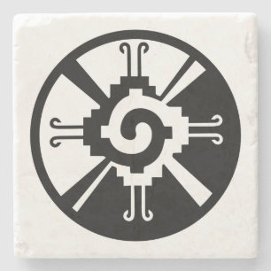 Maya-symbool Glyph Central American civilis en Stenen Onderzetter