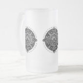 Maya-symbool Matglas Bierpul (Voorkant links)