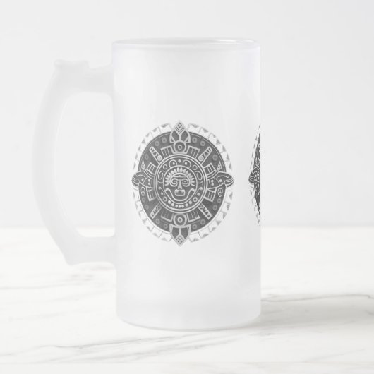 Maya-symbool Matglas Bierpul (Links)