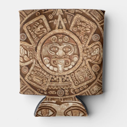 Maya Tribal Pagan: Sierlijke textuur Blikjeskoeler (Voorkant)
