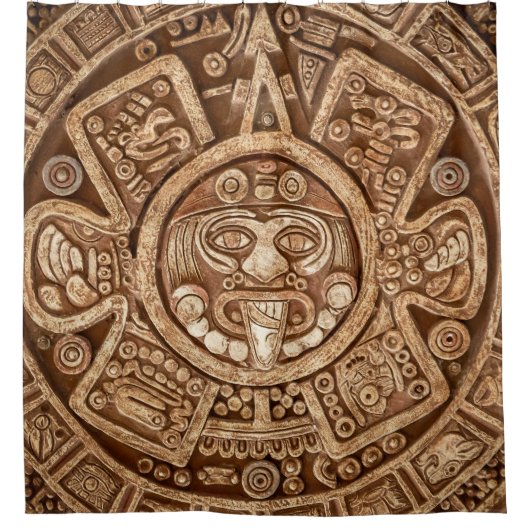 Maya Tribal Pagan: Sierlijke textuur Douchegordijn (Voorkant)