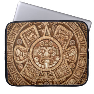 Maya Tribal Pagan: Sierlijke textuur Laptop Sleeve