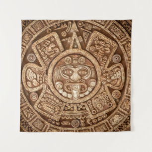 Maya Tribal Pagan: Sierlijke textuur Wandkleed