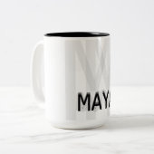 Maya Tweekleurige Koffiemok (Voorkant links)