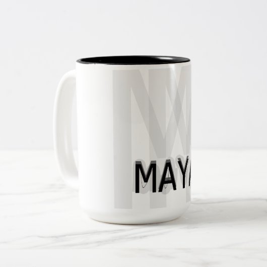 Maya Tweekleurige Koffiemok (Voorkant links)