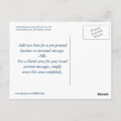 Maya van Costa Personaliseerbare Ertsader Briefkaart (Achterkant)