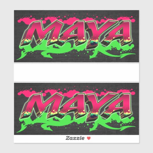 Maya Vorname Name Graffiti Aufkleber Sticker (Vel)