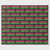 Maya Vorname Name Graffiti red green Cadeaupapier (Vlak)