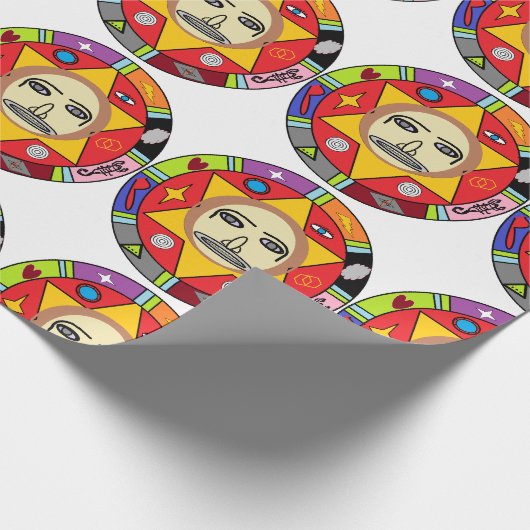 Maya warping paper cadeaupapier (Hoek)