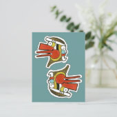 Maya Wind Symbool Briefkaart (Staand voorkant)