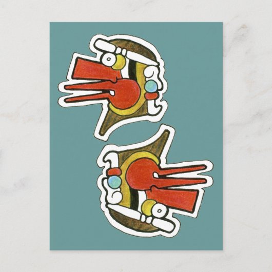 Maya Wind Symbool Briefkaart (Voorkant)