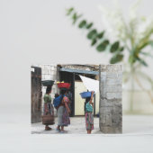 Maya women, Antigua, Guatemala Briefkaart (Staand voorkant)