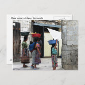 Maya women, Antigua, Guatemala Briefkaart (Voorkant / Achterkant)