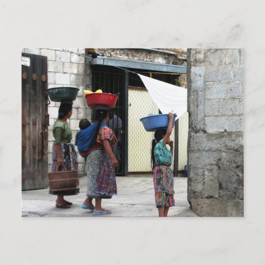 Maya women, Antigua, Guatemala Briefkaart (Voorkant)