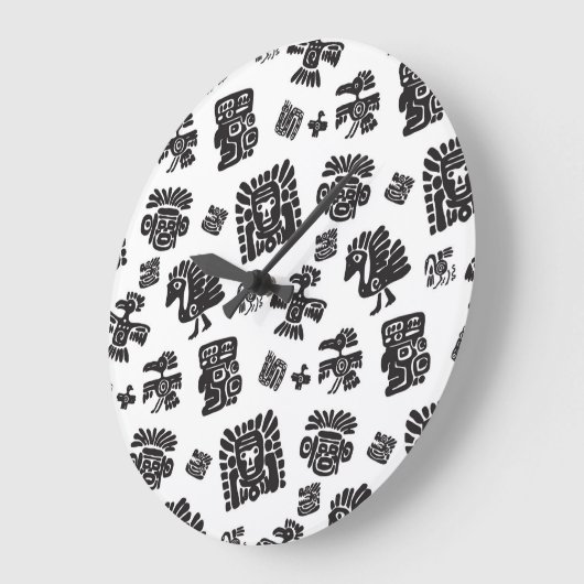 Maya Zwart Wit Etnisch Patroon Grote Klok (Hoek)