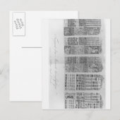 Mayaanse astronomische tafels met verduistering briefkaart (Voorkant / Achterkant)