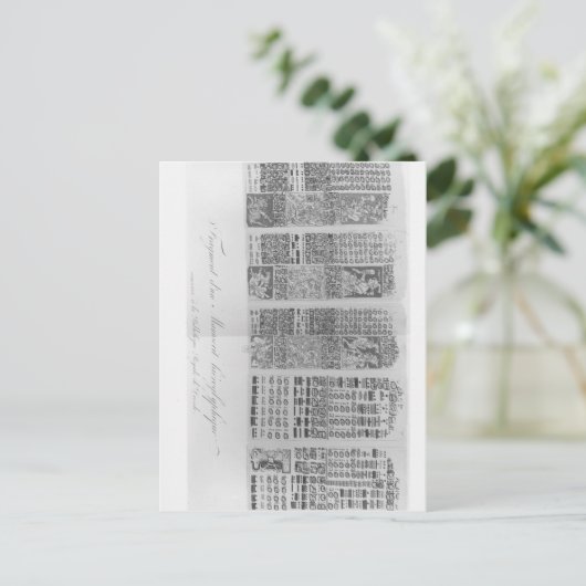 Mayaanse astronomische tafels met verduistering briefkaart (Staand voorkant)