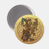 Mayaanse godheid magneet (Voorkant / Achterkant)