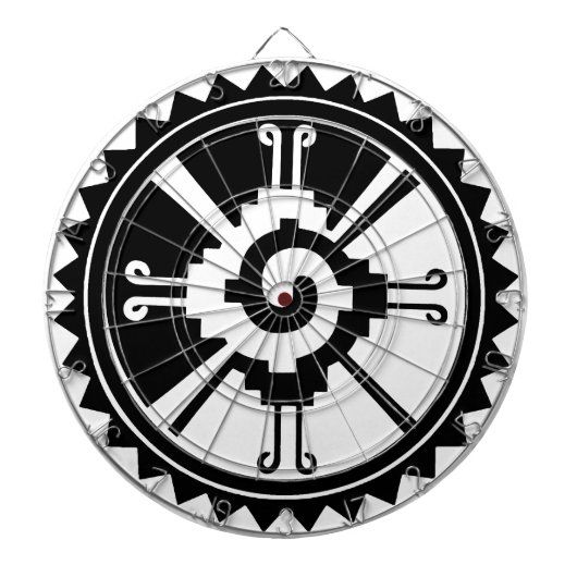 Mayaanse Godheid Symbool Hunab Ku Dartbord (Voorkant)