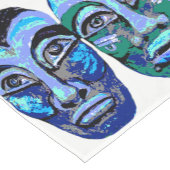 Mayaanse krijgers - Halloween Design Korte Tafelloper (Hoek)