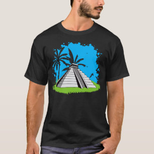 Mayaanse piramide t-shirt