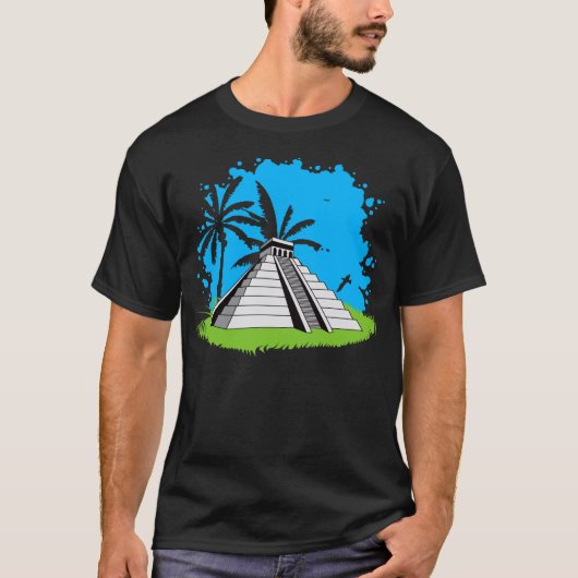 Mayaanse piramide t-shirt (Voorkant)