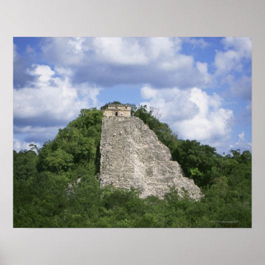 Mayaanse ruïnes van Coba, schiereiland Yucatan, Me Poster (Voorkant)