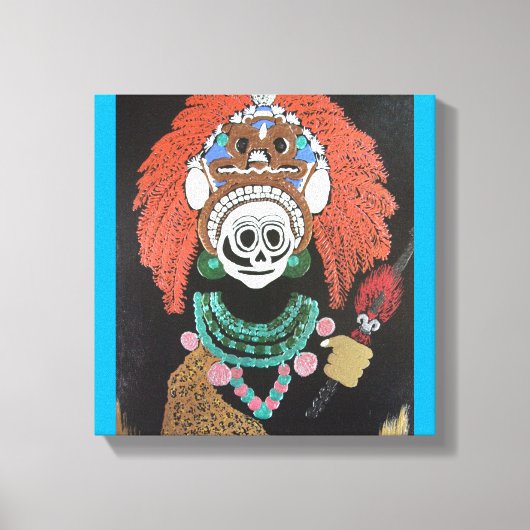 Mayaanse snufkokers "geboren uit vuur" canvas afdruk (Voorkant)