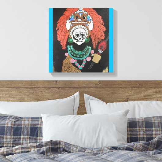 Mayaanse snufkokers "geboren uit vuur" canvas afdruk (Insitu (Slaapkamer))