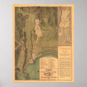  Mayaguez Puerto Rico Map (1888) Poster (Voorkant)
