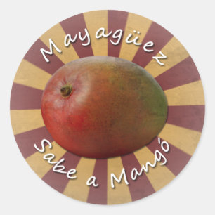 Mayagüez - Sabe a Mango Ronde Sticker