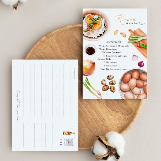 Mayak Eggs - Koreaans gemarineerd Briefkaart