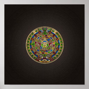Mayakalender - kleur poster