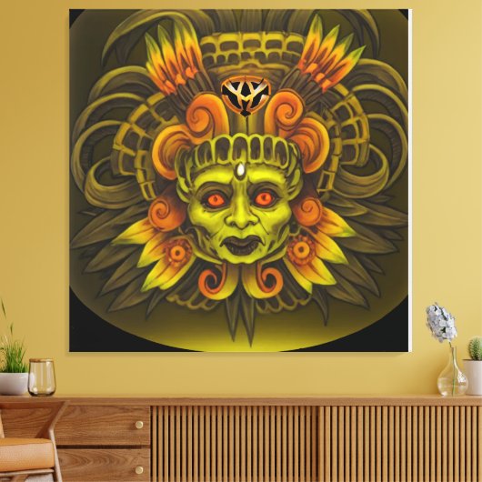 mayan61 canvas afdruk (Insitu (Woonkamer))