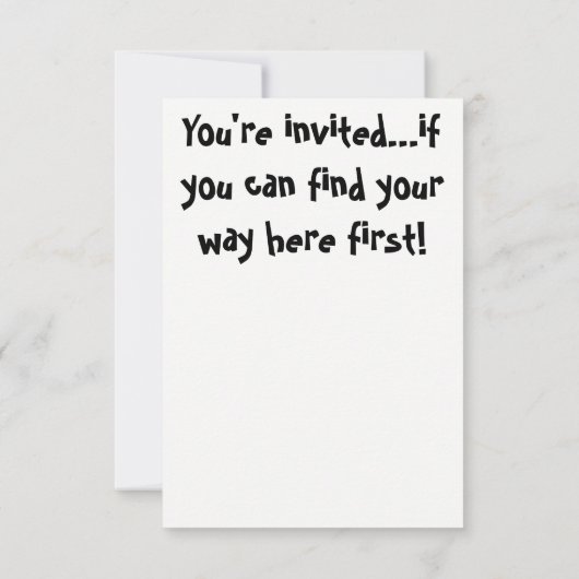 Mayan 1 Amazing Maze! Uitnodiging (Achterkant)