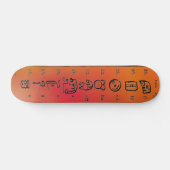 Mayan Alfabet Skateboard (Horizontaal)