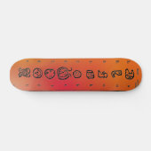 Mayan Alphabet Skateboard (Horizontaal)