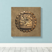 Mayan Art Canvas Afdruk (Insitu (Houten vloer))