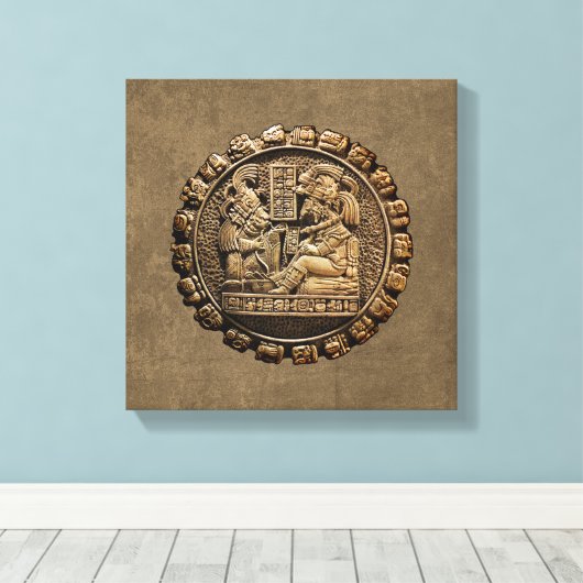 Mayan Art Canvas Afdruk (Insitu (Houten vloer))