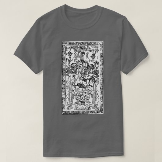 Mayan Astonaut Pakal Palenque World Tree Art T-shirt (Design voorkant)