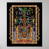 Mayan Astronaut King Pakal Poster (Voorkant)