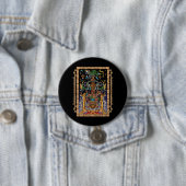 Mayan Astronaut King Pakal Ronde Button 7,6 Cm (In situ)
