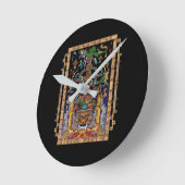 Mayan Astronaut King Pakal Ronde Klok (Hoek)